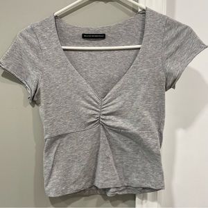 Grey Brandy Melville top